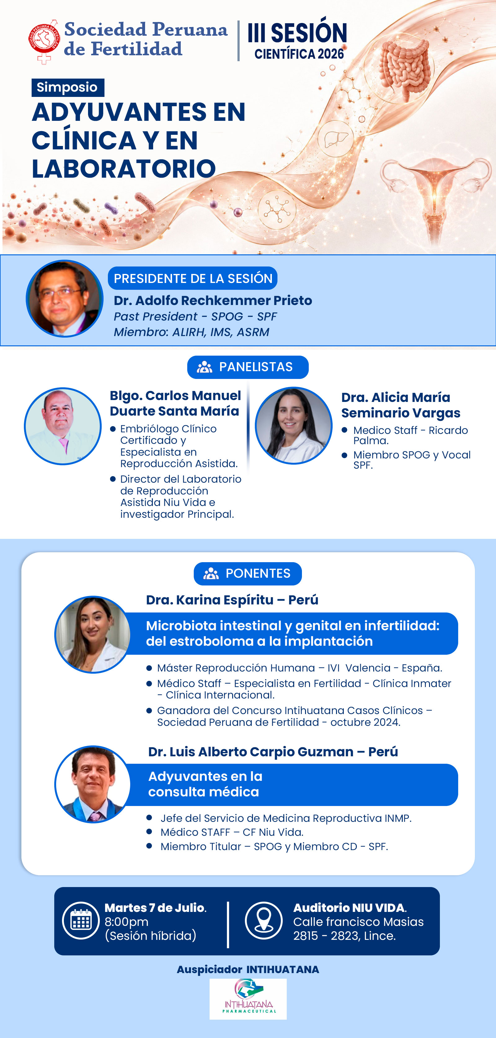 III Sesión Científica de la Sociedad Peruana de Fertilidad